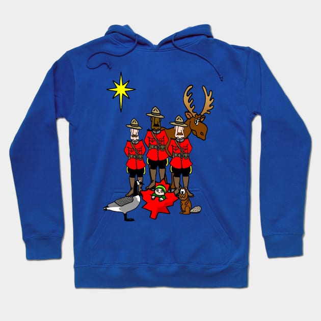 Canadian Christmas Nativity Scene Hoodie by imphavok